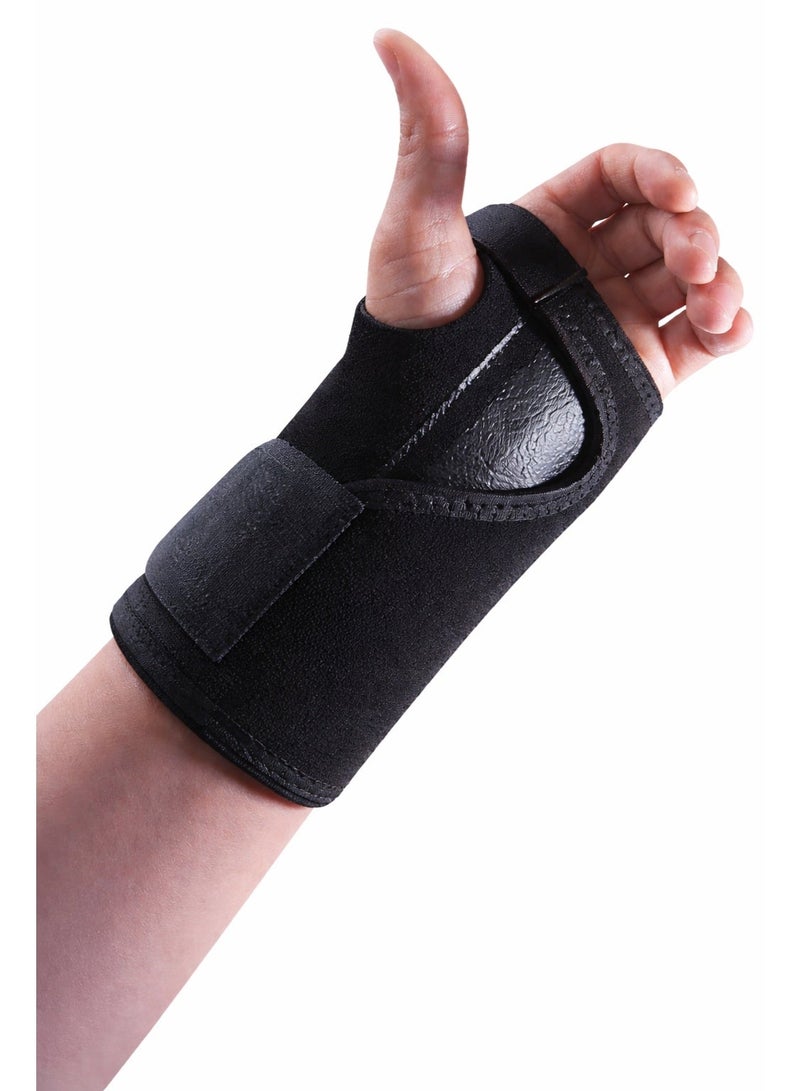 ترينفي دعامة للمعصم لدعم النوم الليلي في حالات متلازمة النفق الرسغي، جبيرة معصم قابلة للتعديل لتخفيف الألم والالتواءات والإصابات الرياضية وعدم استقرار المفاصل، مناسبة لليد اليسرى واليمنى - Image 1